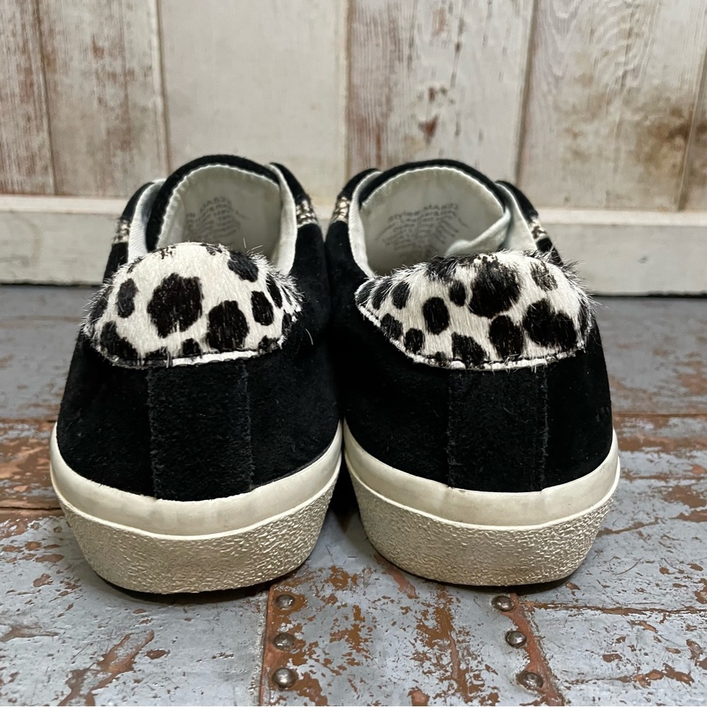 Madewell Sidewalk Low Top Sneakers in Suede and Spot Calf Hair - Picture 5 of 16